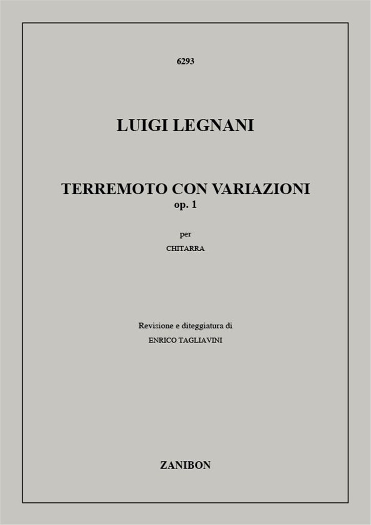 Terremoto Con Variazioni Op. 1 (Tagliavini